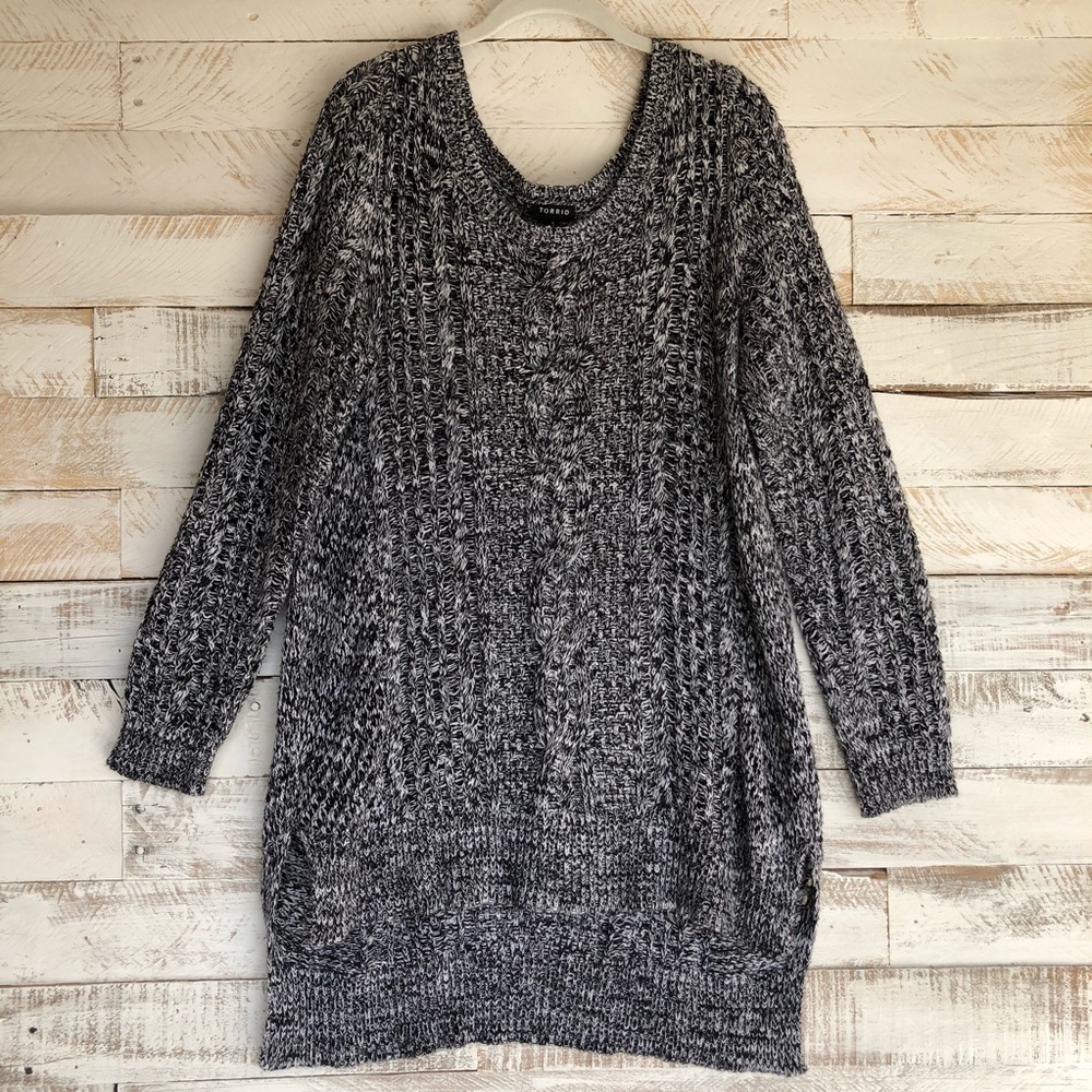 Torrid Grey Knit Sweater Size 1